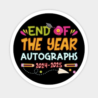 End Of The Year Autographs 2023 2024 GIft For Boy Girl Kids Magnet